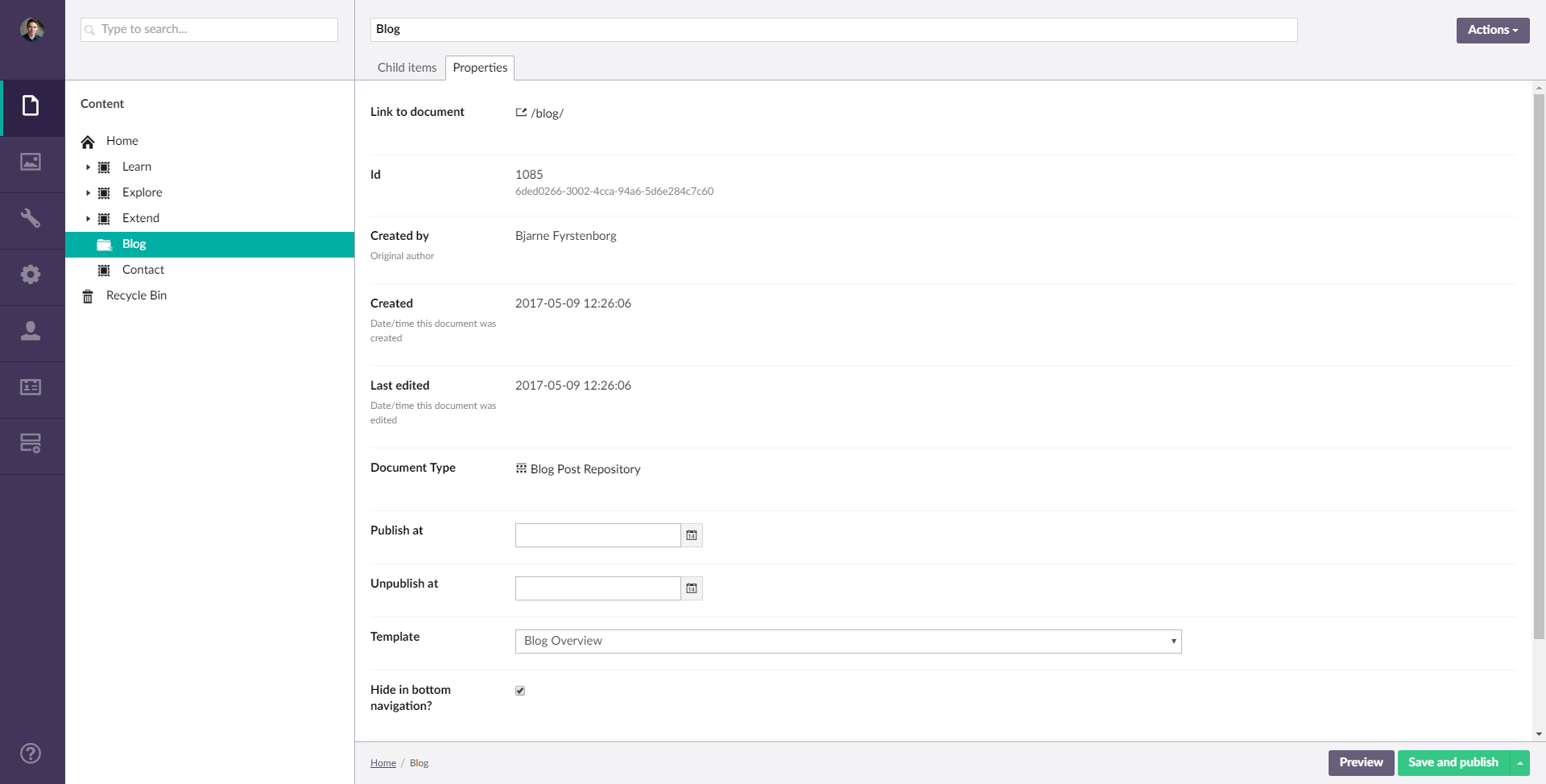 Forbedret sortering af egenskaber