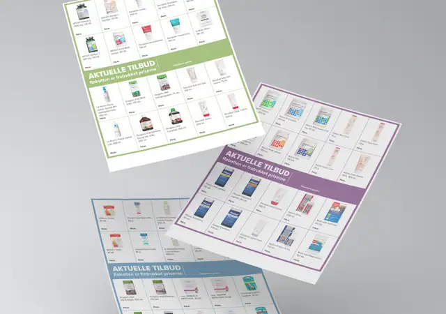 Apotekeren A.m.b.a. tilbudskilte